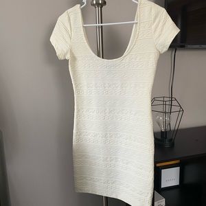 White bodycon dress